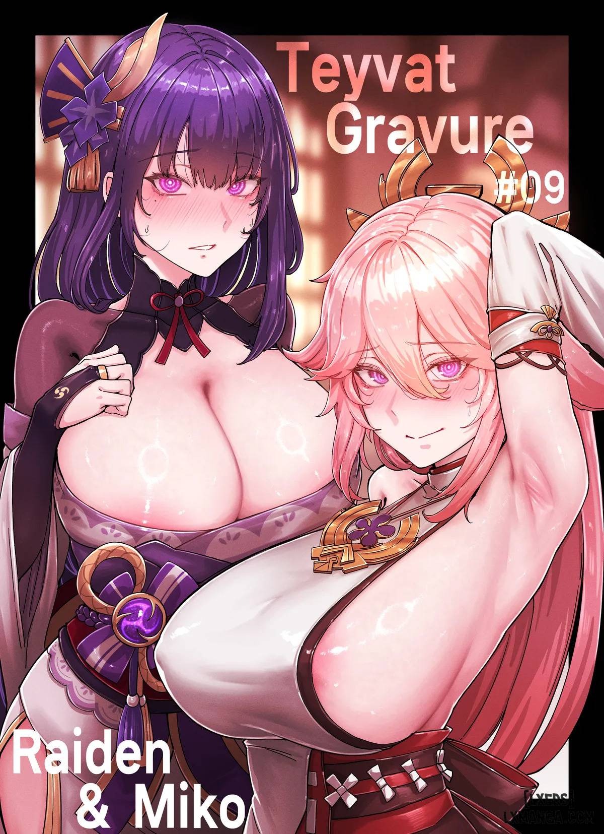Teyvat Gravure – Raiden And Miko